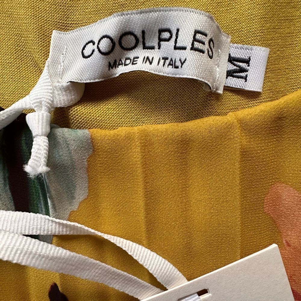 COOLPLES Pleated Yellow Floral Multi Maxi Dress - Picture 5 of 16